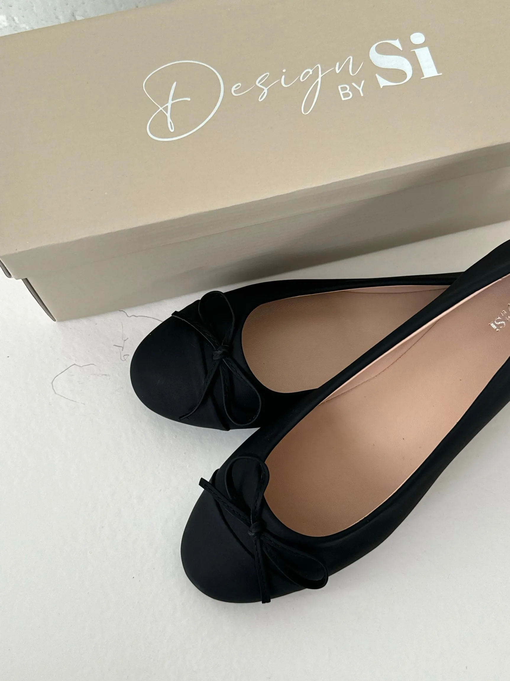 Segovia ballet flats with bow - Black