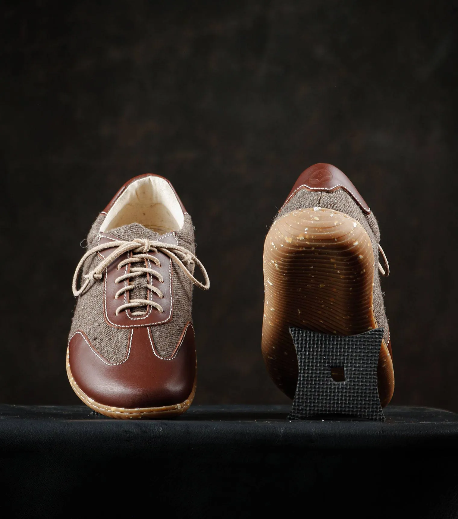 Sneaky Ninjas | Yak Wool and Leather Barefoot Retro Trainers