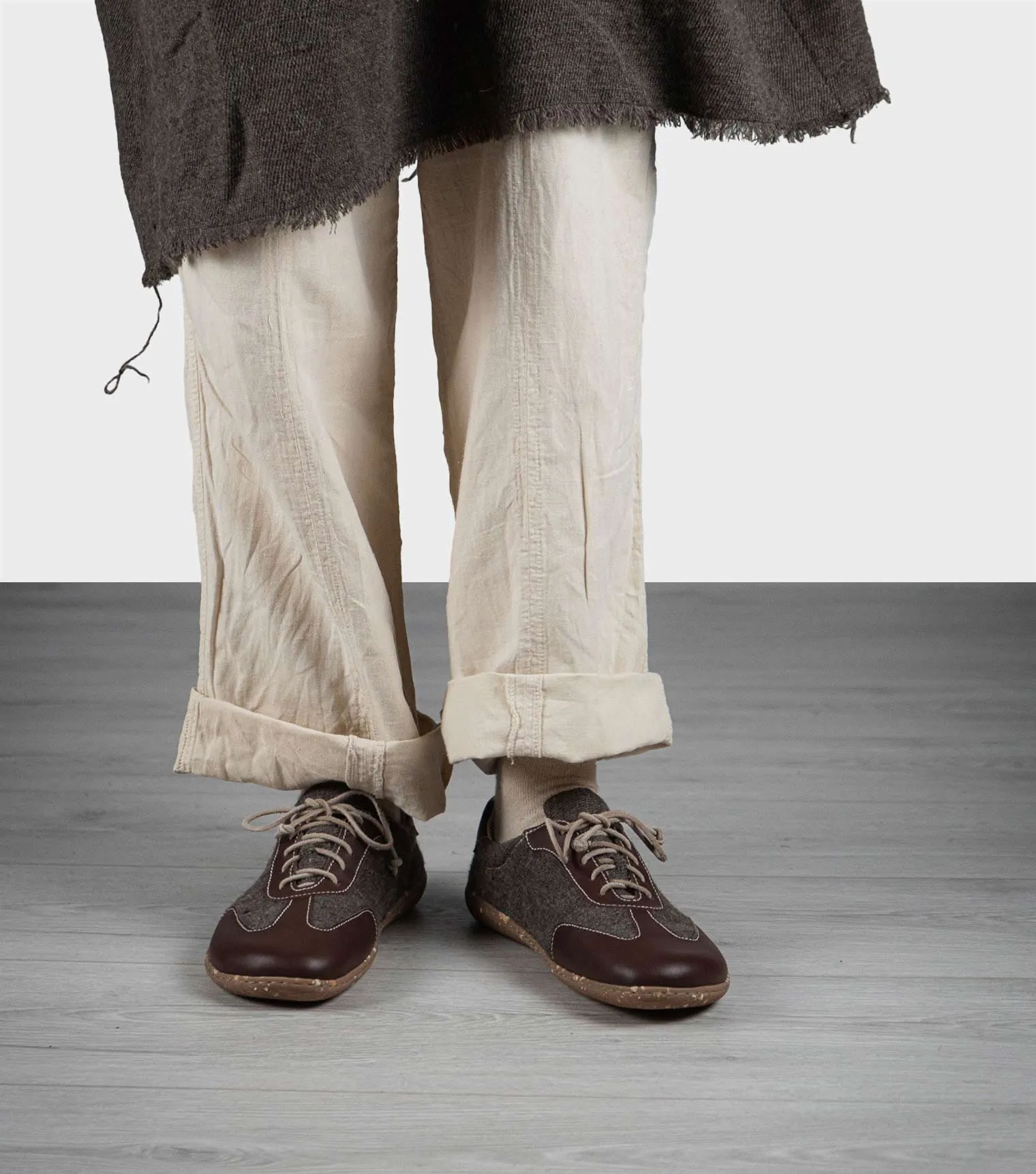 Sneaky Ninjas | Yak Wool and Leather Barefoot Retro Trainers