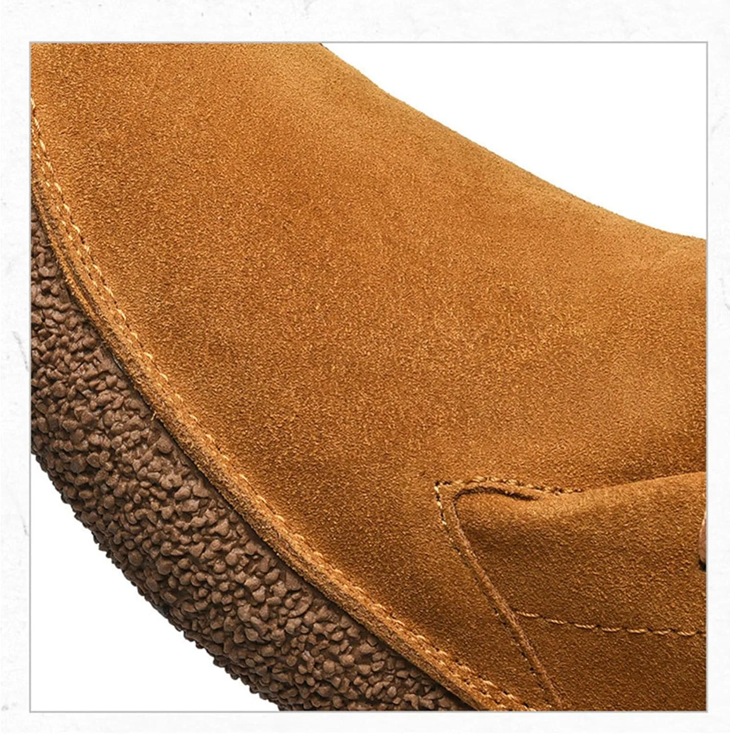 SywzX&xfybz Cow Suede Men's Casual Loafers Anti Slip Soft Soled Driving Shoes Men's Leather Shoes