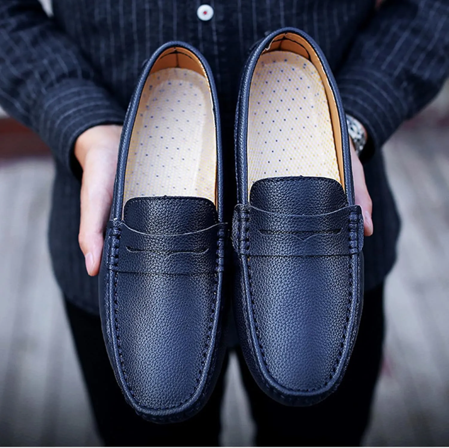 SywzX&xfybz Men's Loafers Slip on Shoes Loafers Driving Loafers Casual Penny Loafers for Men