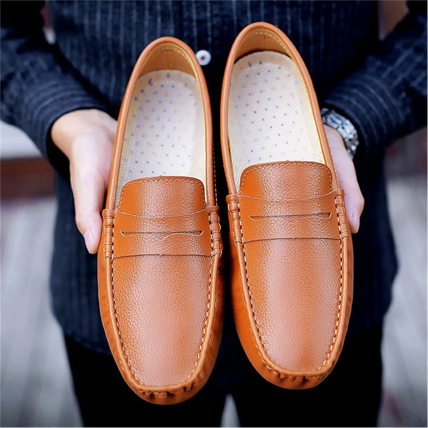 SywzX&xfybz Men's Loafers Slip on Shoes Loafers Driving Loafers Casual Penny Loafers for Men