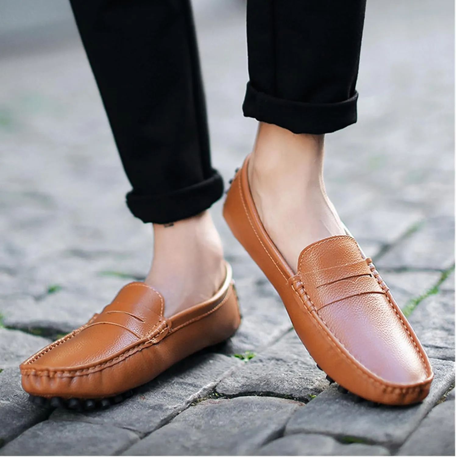 SywzX&xfybz Men's Loafers Slip on Shoes Loafers Driving Loafers Casual Penny Loafers for Men