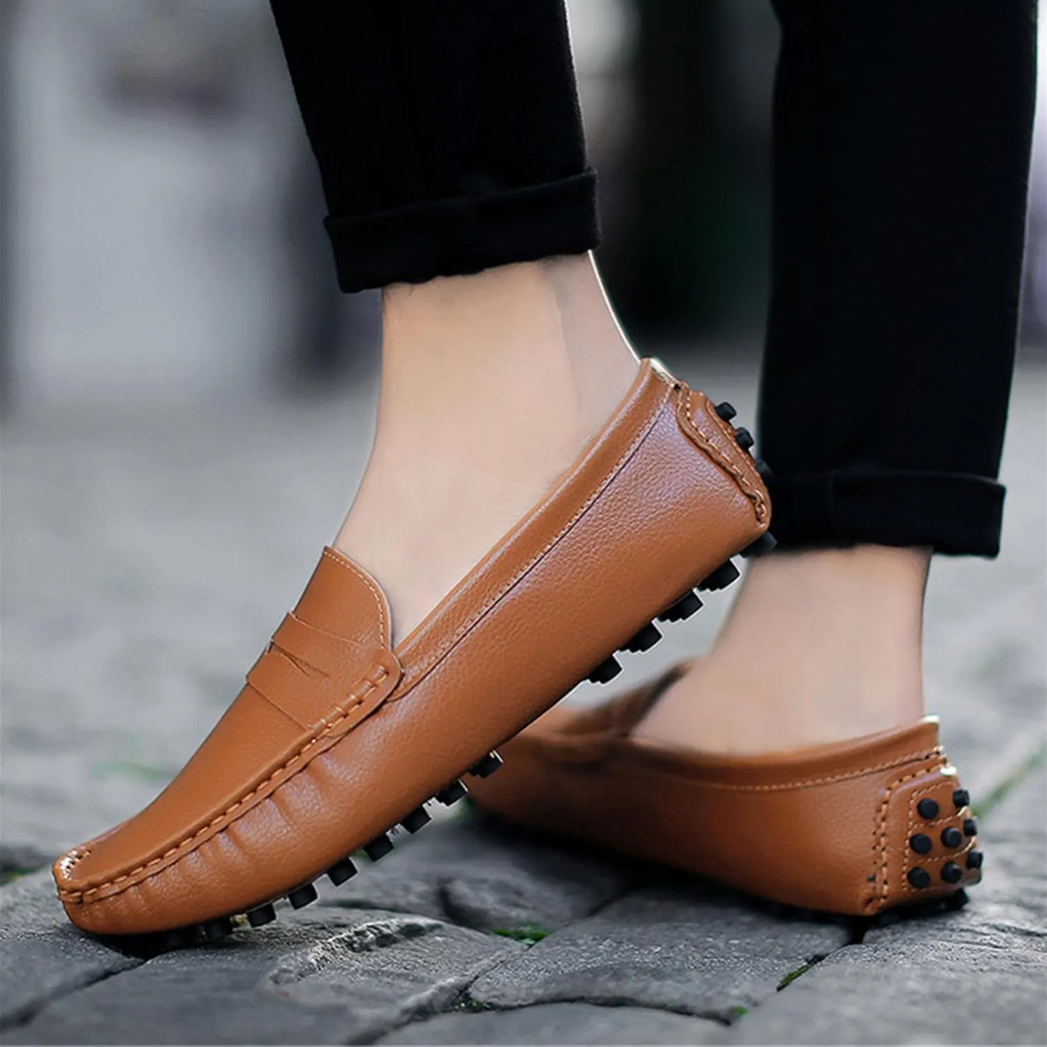 SywzX&xfybz Men's Loafers Slip on Shoes Loafers Driving Loafers Casual Penny Loafers for Men