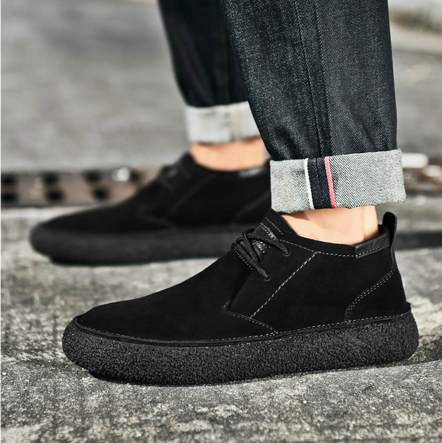 SywzX&xfybz Men's Penny Cow Suede Leather Loafers Moccasin Driving Shoes Casual Leather Shoes