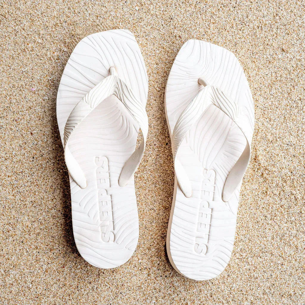 Tapered Platform Flip Flops - Eggnog