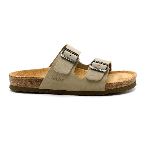 Teva Naot Women's slides Shahar Natural Light Brown Suede