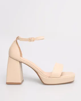 Tomaz NN180 Ladies Open Toe Wide-Block Heels