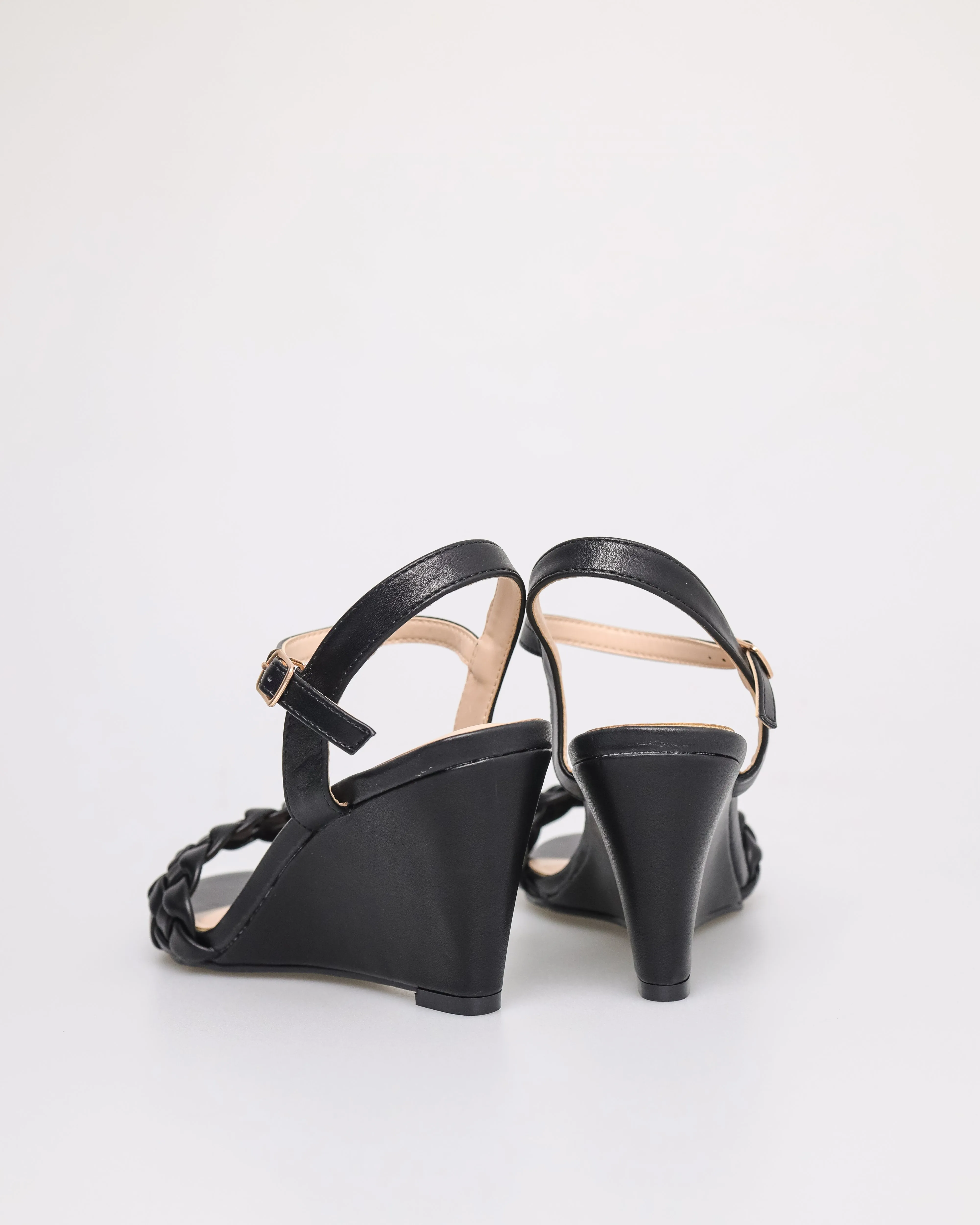Tomaz NN200 Ladies Braided Wedges Heels