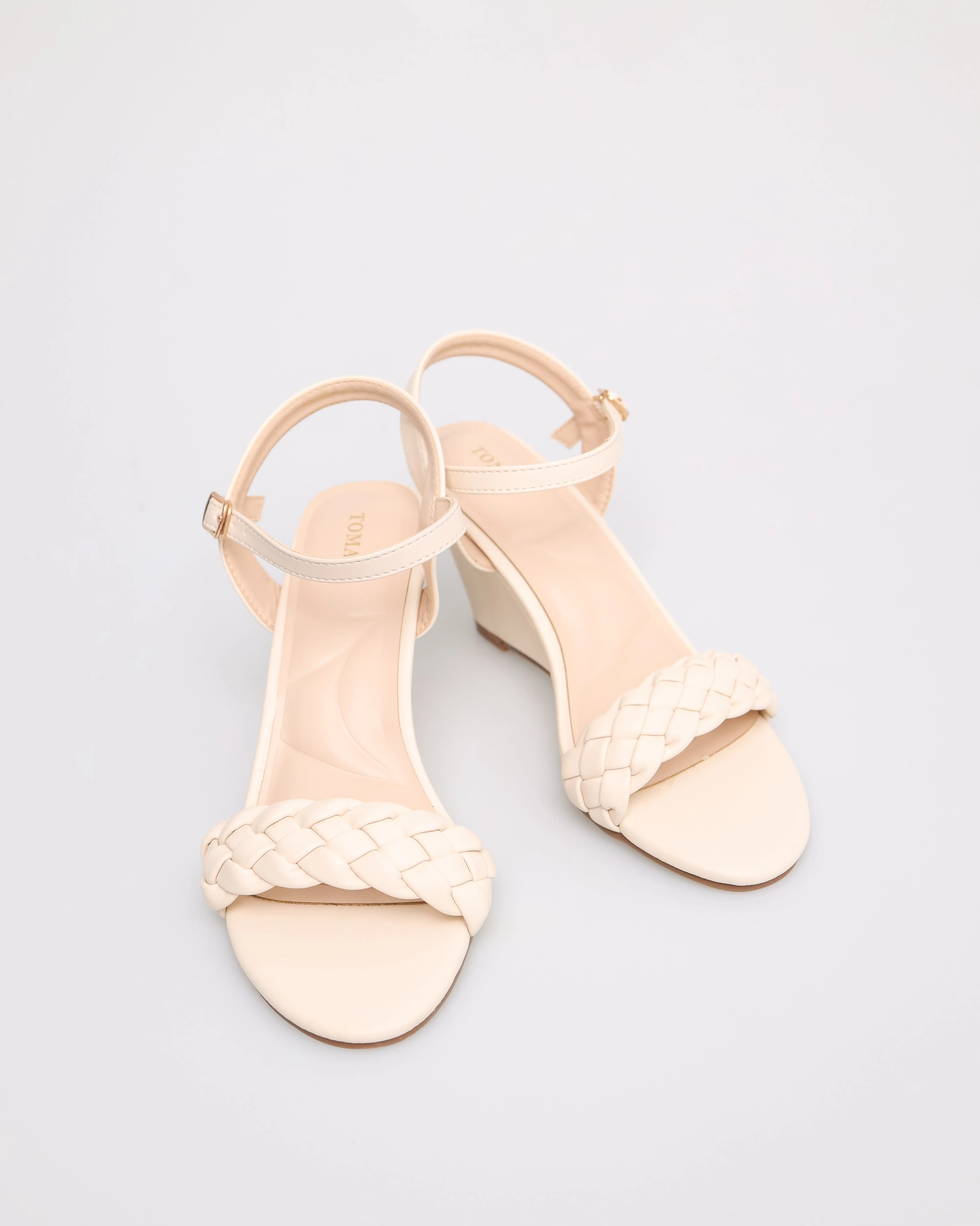 Tomaz NN200 Ladies Braided Wedges Heels