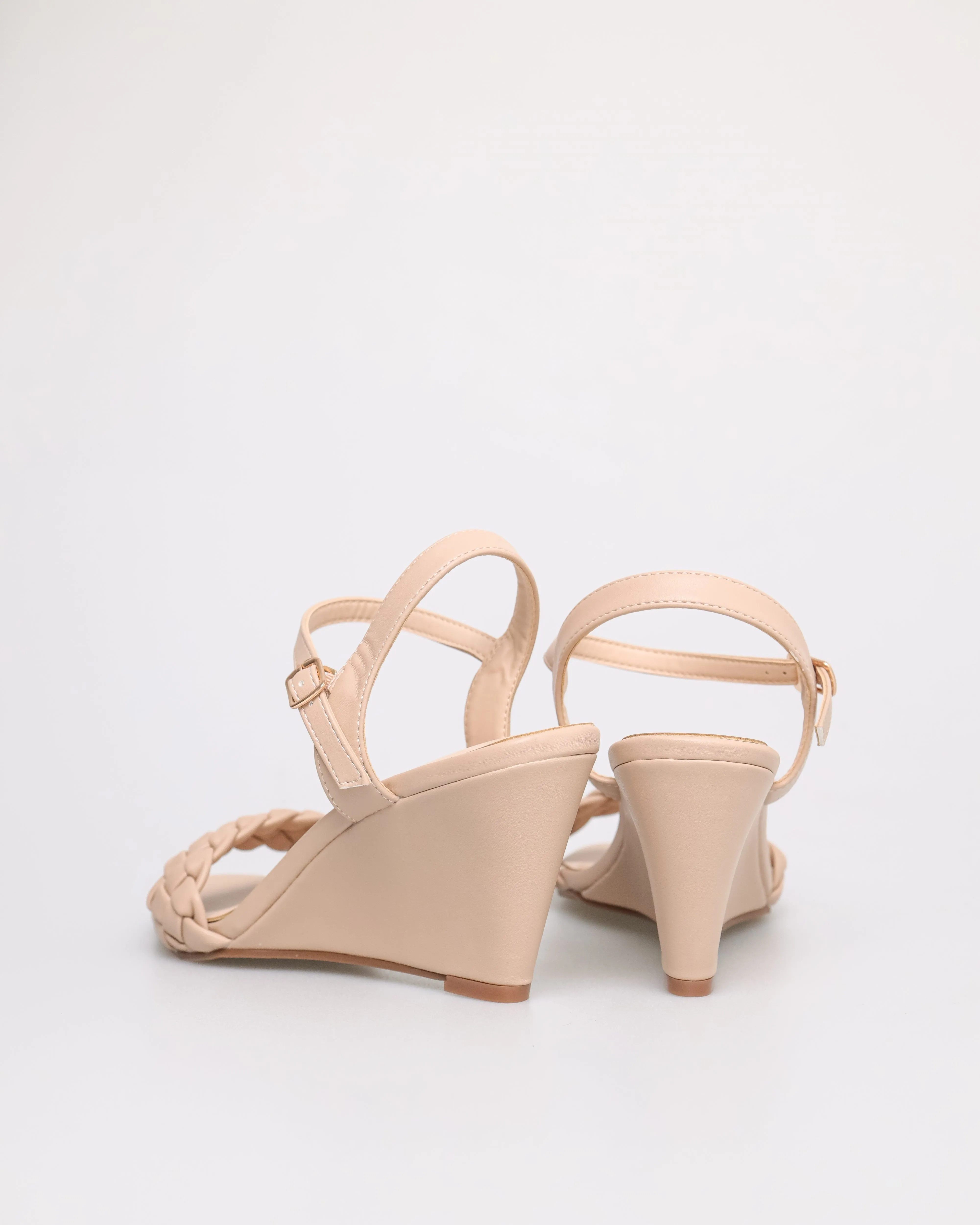 Tomaz NN200 Ladies Braided Wedges Heels
