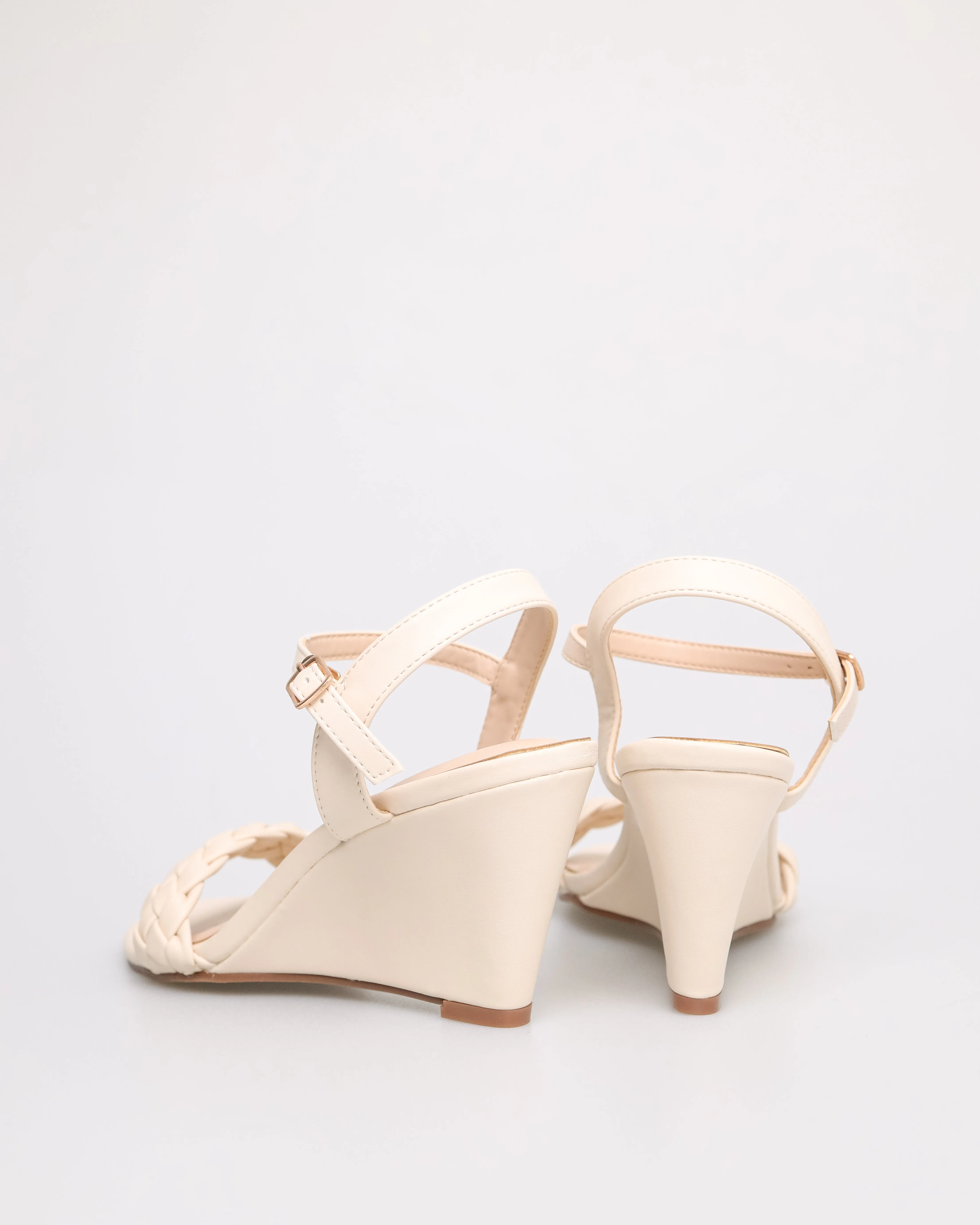 Tomaz NN200 Ladies Braided Wedges Heels