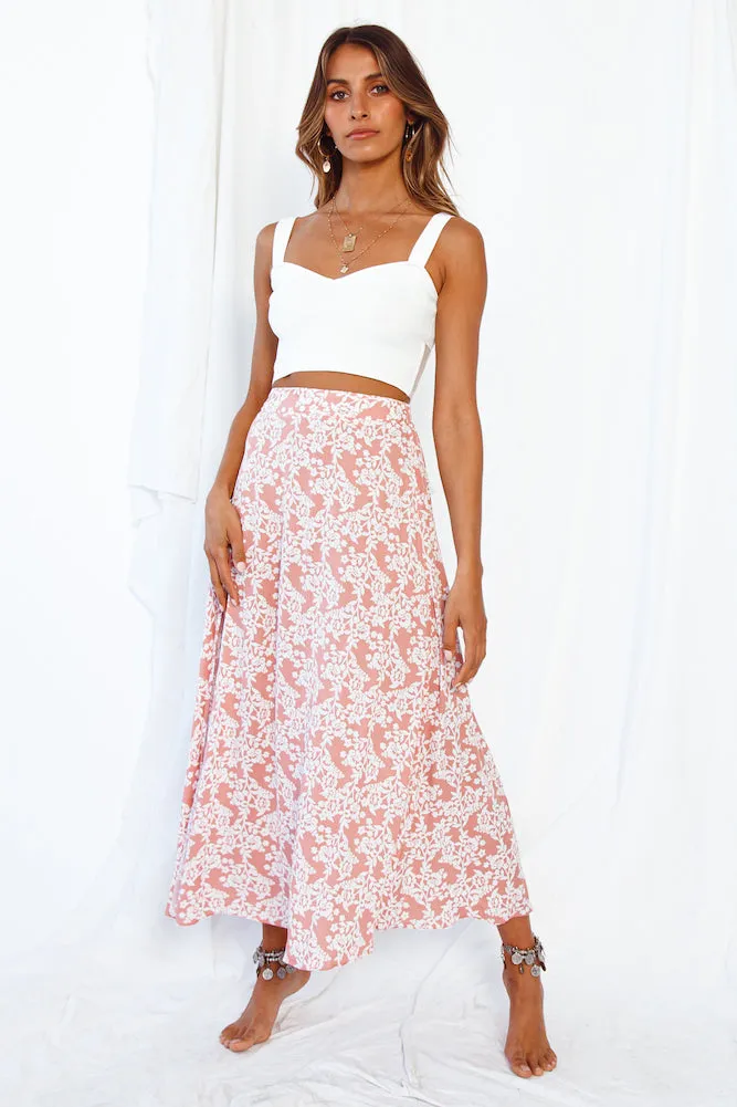 Unlock Love Crop Top White