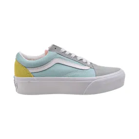 Vans Color Block Old Skool Platform Men's Shoes Pastel-True White