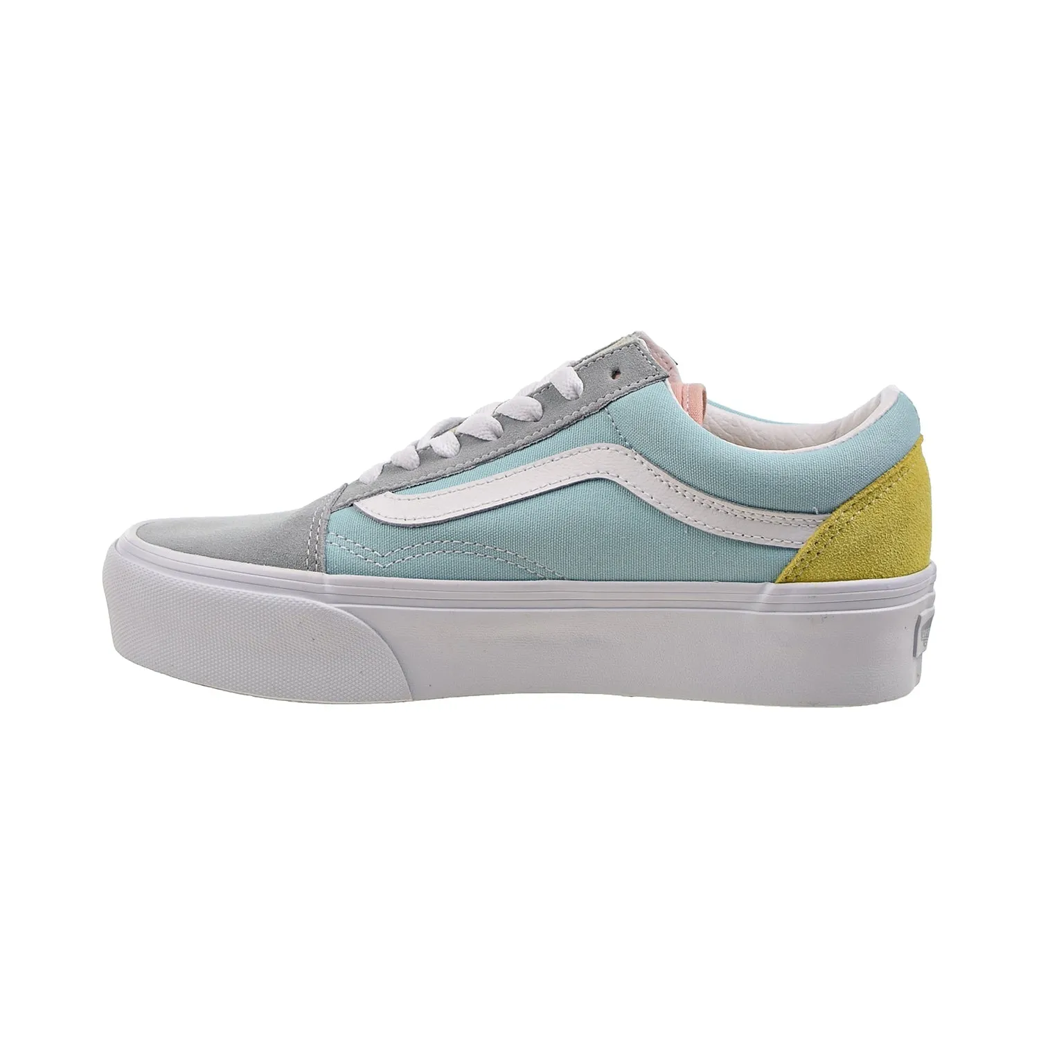 Vans Color Block Old Skool Platform Men's Shoes Pastel-True White