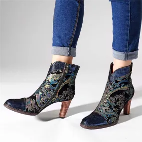 VINTAGE BLOCK HIGH HEELS