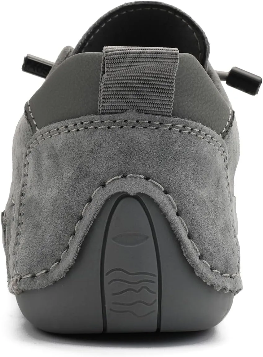 Women's Outdoor Classic Non Slip Drawstring Suede Trail Shoes for Hiking & Walking Casual Low Top Leather Waterproof Chukka Boots Loafers
